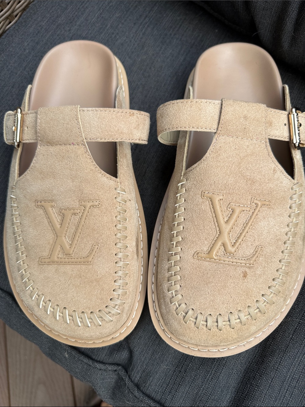 LV Logo Clog Mules